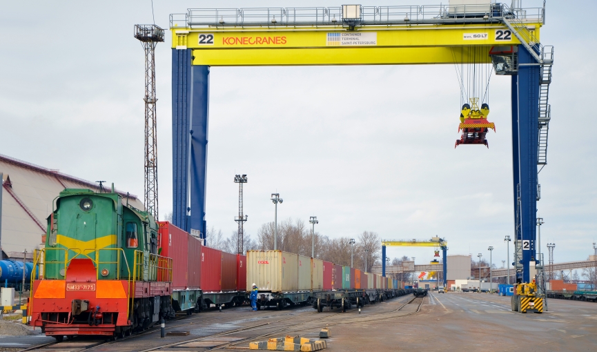 New rail container service St. Petersburg-Moscow