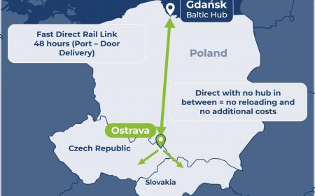 Service frequency increased between Gdańsk and Ostrava-Paskov