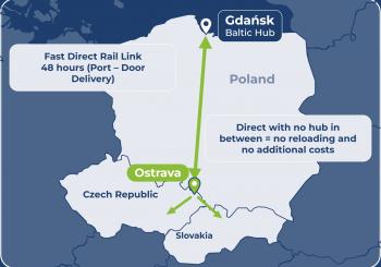 Service frequency increased between Gdańsk and Ostrava-Paskov