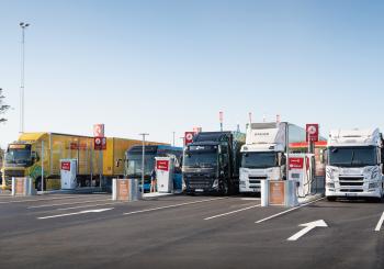 Circle K's e-truck charging station opens in Gothenburg