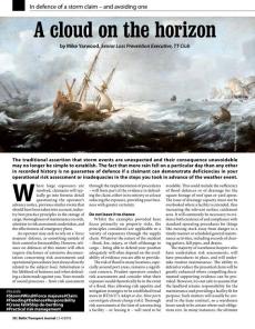 BTJ 3-4/18 - A cloud on the horizon. In defence of a storm claim - and avoiding one