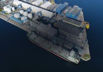 Fire at the Port of Gdynia