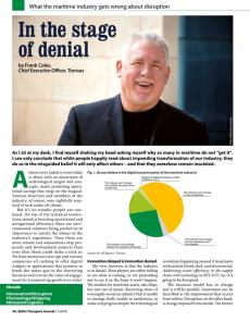 BTJ 1/18 - In the stage of denial. What the maritime industry gets wrong about disruption