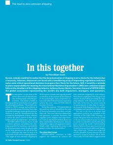 BTJ 1/23 - MARITIME: In this together. The road to zero-emission shipping