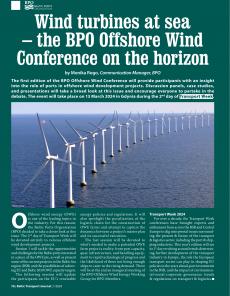 BTJ 1/24 - BPO NEWSLETTER: Wind turbines at sea - the BPO Offshore Wind Conference on the horizon