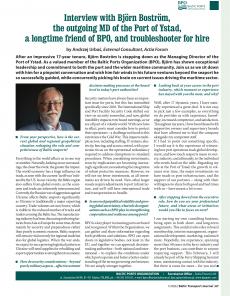 BTJ 1/26 - BPO NEWSLETTER: Interview with Björn Boström, the outgoing MD of the Port of Ystad, a longtime friend of BPO, and troubleshooter for hire