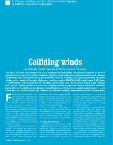 BTJ 1/26 - MARITIME: Colliding winds. Challenges, enablers, and drag chains in the development of offshore wind energy in the Baltic