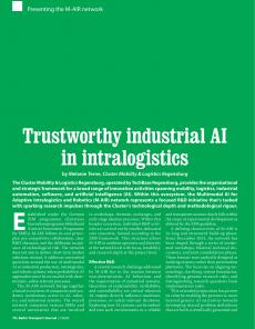 BTJ 1/26 - TECHNOLOGY: Trustworthy industrial AI in intralogistics. Presenting the M-AIR network