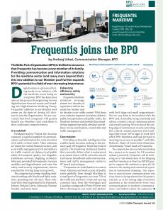 BTJ 2/22 - BPO Newsletter: Frequentis joins the BPO