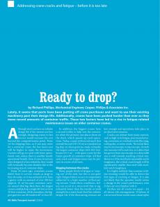 BTJ 2/22 - MARITIME: Ready to drop? Addressing crane cracks and fatigue - before it is too late