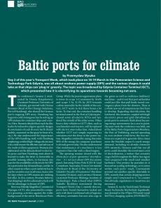 BTJ 2/25 - BPO NEWSLETTER: Baltic ports for climate