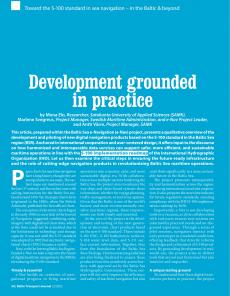 BTJ 2/25 - MARITIME: Development grounded in practice. Toward the S-100 standard in sea navigation - in the Baltic & beyond