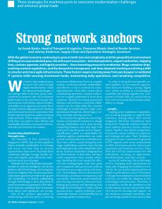 BTJ 2/25 - MARITIME: Strong network anchors. Three strategies for maritime ports to overcome modernization challenges and enhance global trade