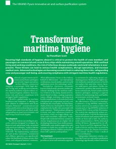 BTJ 2/25 - TECHNOLOGY: Transforming maritime hygiene. The VIKAND-Pyure innovative air and surface purification system