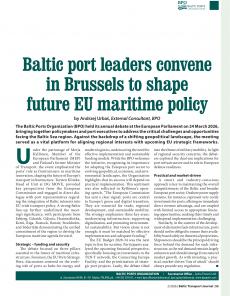 BTJ 2/26 - BPO NEWSLETTER: Baltic port leaders convene in Brussels to shape future EU maritime policy