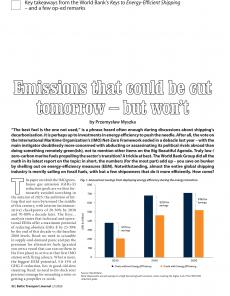 BTJ 2/26 - SUSTAINABILITY: Emissions that could be cut tomorrow - but won't. Key takeaways from the World Bank's Keys to Energy-Efficient Shipping - and a few op-ed remarks