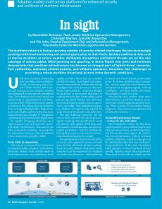 BTJ 2/26 - MARITIME: In sight. Adaptive, mobile multi-sensor platforms for enhanced security and resilience of maritime infrastructure