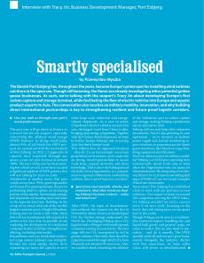 BTJ 2/26 - MARITIME: Smartly specialised. Interview with Tracy Jin, Business Development Manager, Port Esbjerg