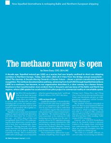 BTJ 2/26 - MARITIME: The methane runway is open. How liquefied biomethane is reshaping Baltic and Northern European shipping