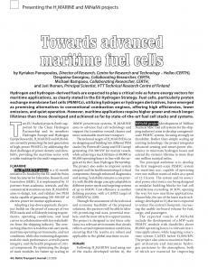 BTJ 2/26 - SUSTAINABILITY: Towards advanced maritime fuel cells. Presenting the H2MARINE and MiNaMi projects