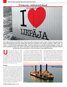 BTJ 3-4/19 - BTJ trip: A long way - behind and ahead. Visit to the Liepāja Special Economic Zone