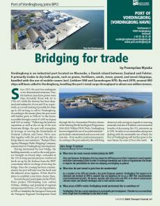 BTJ 3-4/19 - BPO Newsletter: Bridging for trade. The Port of Vordingborg joins BPO