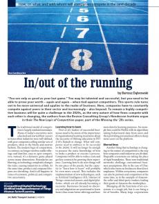 BTJ 3-4/19 - Economy: In/out of the running. How, on what, and with whom will companies compete in the next decade
