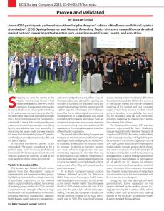 BTJ 3-4/19 - Events: Proven and validated. ECG Spring Congress 2019, 23-24/05, IT/Sorrento