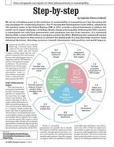 BTJ 3-4/19 - Sustainability: Step-by-step. How companies can report on their advancements in sustainability