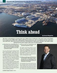 BTJ 3-4/19 - BPO Newsletter: Think ahead. Interview with Thomas Andersson, CEO, the Ports of Stockholm