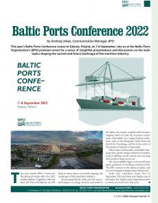 BTJ 3-4/22 - BPO NEWSLETTER: Baltic Ports Conference 2022