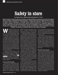 BTJ 3-4/22 - LEGAL: Safety in store. Addressing warehouse risks