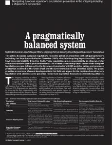 BTJ 3-4/23 - LEGAL: A pragmatically balanced system. Navigating European regulations on pollution prevention in the shipping industry: a shipowner's perspective