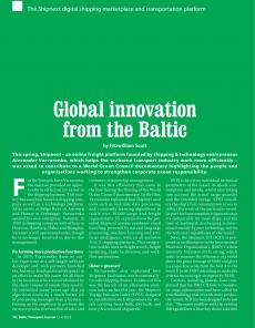 BTJ 3-4/23 - TECHNOLOGY: Global innovation from the Baltic. The Shipnext digital shipping marketplace and transportation platform