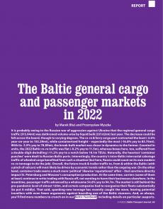 BTJ 3-4/23 - REPORT: The Baltic general cargo and passenger markets in 2022