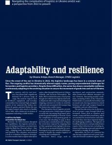 BTJ 3-4/24 - ECONOMY: Adaptability and resilience. Navigating the complexities of logistics in Ukraine amidst war: a perspective from 2022 to present