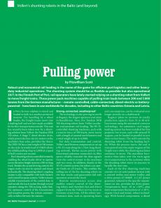 BTJ 3-4/24 - TECHNOLOGY: Pulling power. Vollert's shunting robots in the Baltic (and beyond)