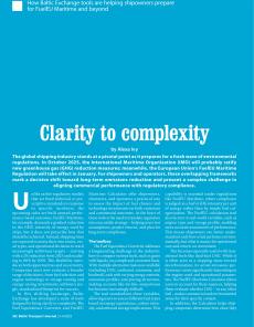 BTJ 3-4/25 - MARITIME: Clarity to complexity. How Baltic Exchange tools are helping shipowners prepare for FuelEU Maritime and beyond