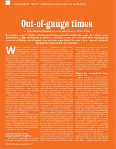 BTJ 3-4/25 - LOGISTICS: Out-of-gauge times. Navigating the modern challenges facing project cargo shipping