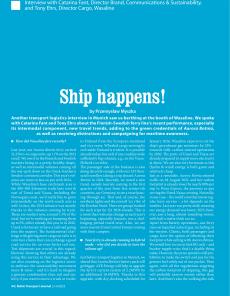 BTJ 3-4/25 - MARITIME: Ship happens! Interview with Catarina Fant, Director Brand, Communications & Sustainability, and Tony Ehrs, Director Cargo, Wasaline