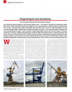 BTJ 3-4/26 - BTJ TRIP: Outgrowing its own boundaries. Rostock Overseas Port