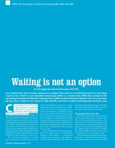 BTJ 5/22 - MARITIME: Waiting is not an option. With CII incoming, it is time to reconsider LNG retrofits