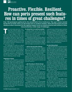 BTJ 5/23 - BPO NEWSLETTER: Proactive. Flexible. Resilient. How can ports present such features in times of great challenges?