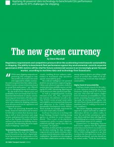 BTJ 5/23 - TECHNOLOGY: The new green currency. Applying AI-powered data technology to benchmark ESG performance and tackle EU ETS challenges for shipping