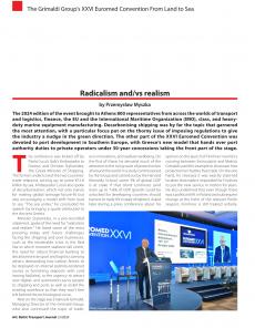 BTJ 5/24 - EVENTS: Radicalism and/vs realism. The Grimaldi Group's XXVI Euromed Convention From Land to Sea