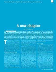 BTJ 5/25 - MARITIME: A new chapter. The new Port Reform Toolkit helps build resilience in uncertain times