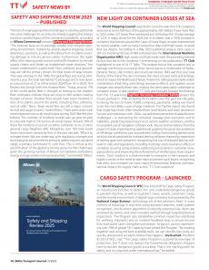 BTJ 5/25 - SAFETY NEWS BY TT CLUB