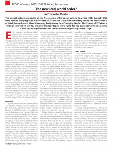 BTJ 5/25 - EVENTS: The new (car) world order? ECG Conference 2025, 16-17 October, Amsterdam