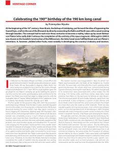 BTJ 6/22 - HERITAGE CORNER: Celebrating the 190th birthday of the 190 km long canal