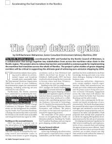 BTJ 6/23 - SUSTAINABILITY: The (new) default option. Accelerating the fuel transition in the Nordics